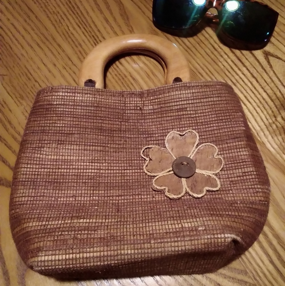 Cute two pocket hand bag